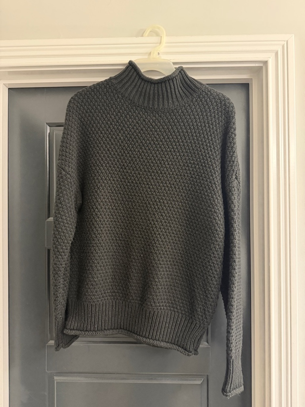 Classic Women's Charcoal Turtleneck Sweater